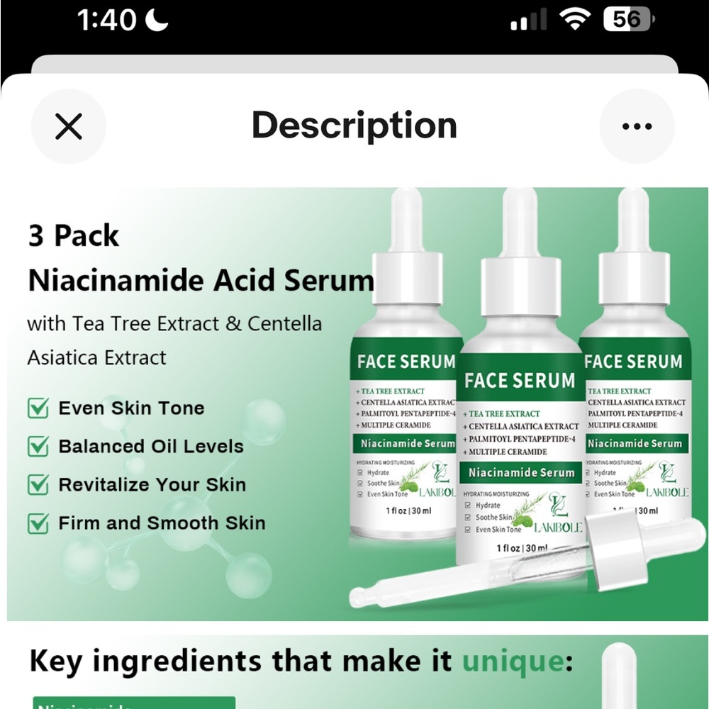 BRAND NEW 3 pack FACE SERUM - Picture 4 of 6